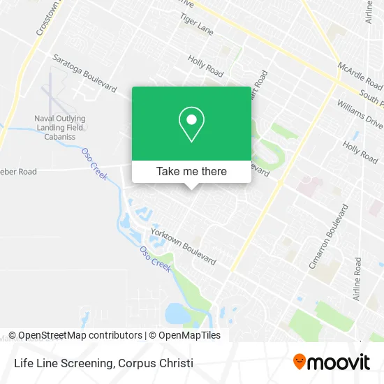 Life Line Screening map