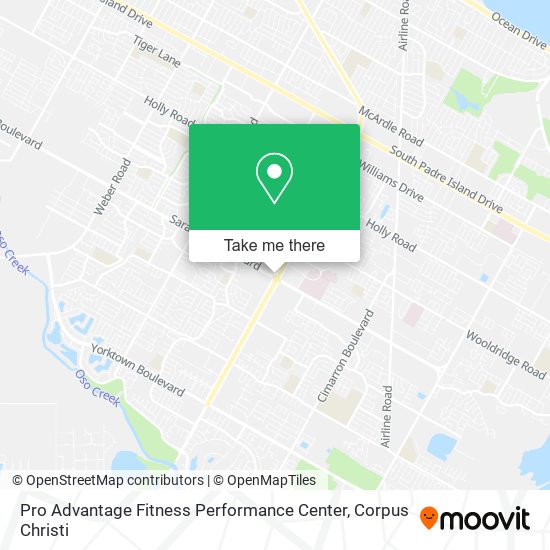 Mapa de Pro Advantage Fitness Performance Center