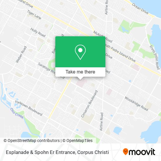 Esplanade & Spohn Er Entrance map