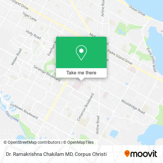 Mapa de Dr. Ramakrishna Chakilam MD