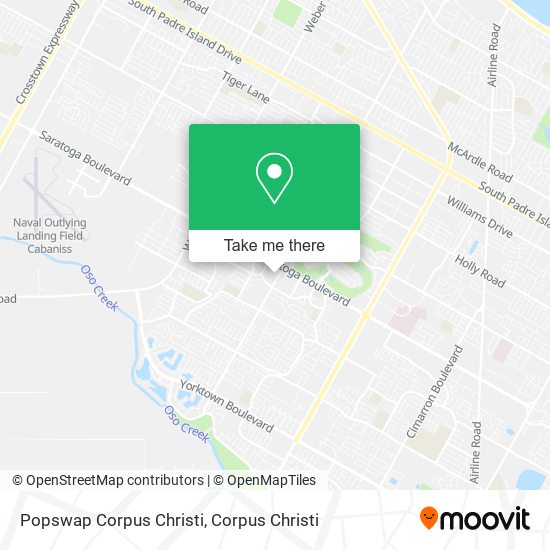 Mapa de Popswap Corpus Christi