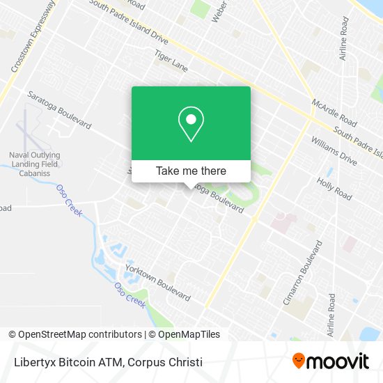 Mapa de Libertyx Bitcoin ATM