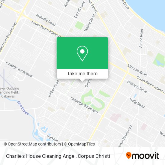 Charlie's House Cleaning Angel map