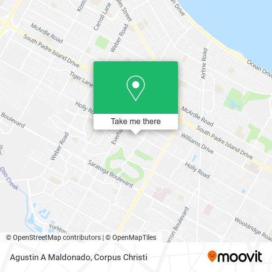 Agustin A Maldonado map