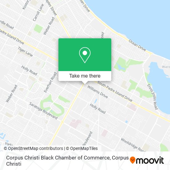 Corpus Christi Black Chamber of Commerce map