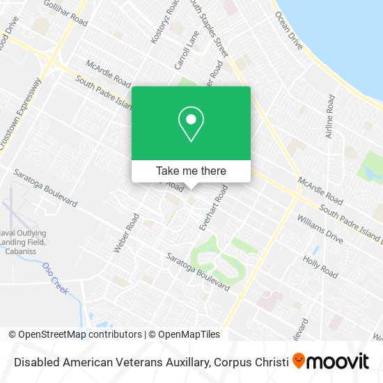 Disabled American Veterans Auxillary map