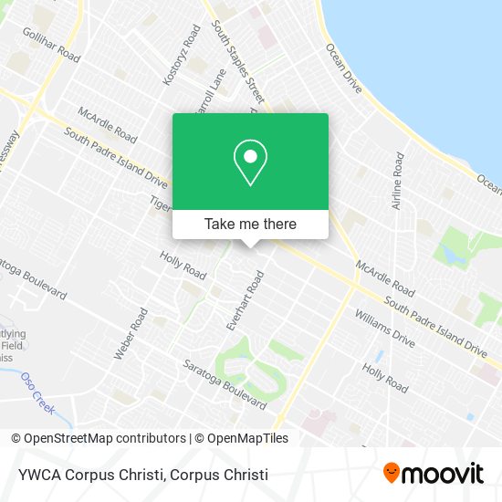 YWCA Corpus Christi map