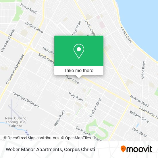 Weber Manor Apartments map