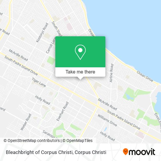 Bleachbright of Corpus Christi map