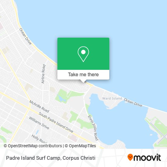 Padre Island Surf Camp map