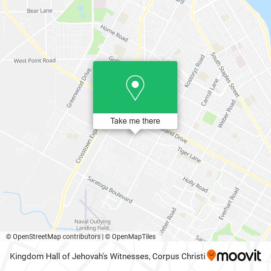 Mapa de Kingdom Hall of Jehovah's Witnesses