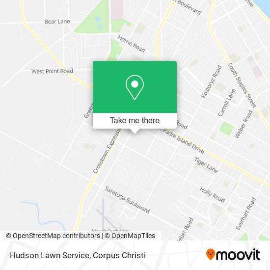 Hudson Lawn Service map