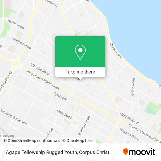 Agape Fellowship Rugged Youth map