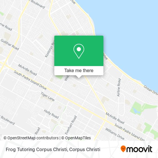 Mapa de Frog Tutoring Corpus Christi