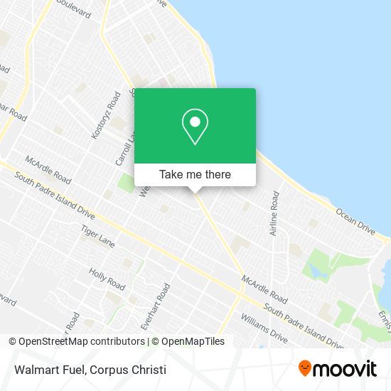 Mapa de Walmart Fuel