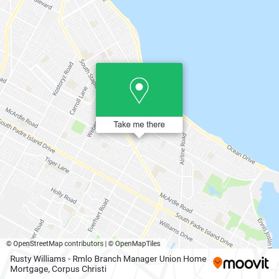 Rusty Williams - Rmlo Branch Manager Union Home Mortgage map