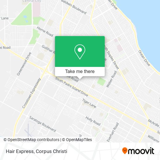 Hair Express map
