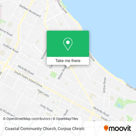 Coastal Community Church map