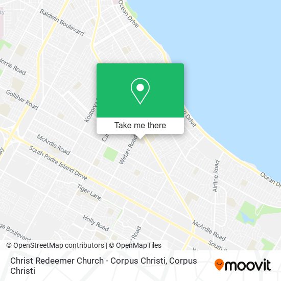 Mapa de Christ Redeemer Church - Corpus Christi