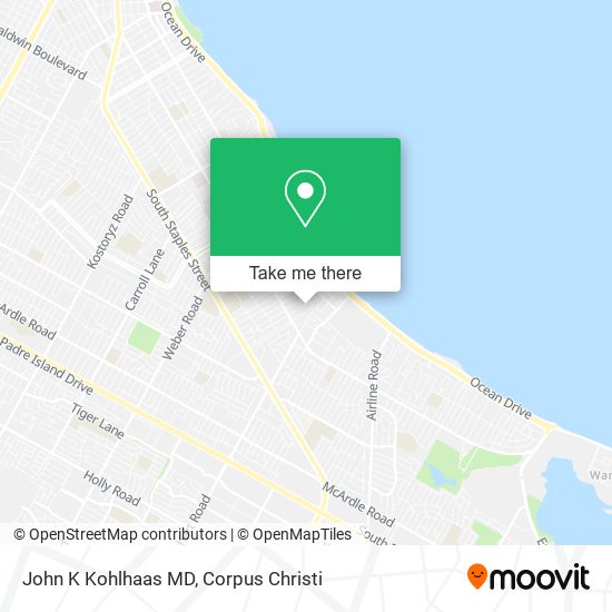 John K Kohlhaas MD map