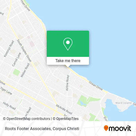 Roots Footer Associates map