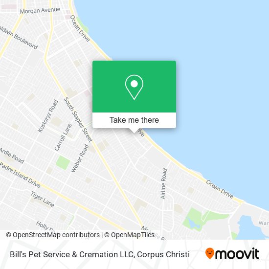 Mapa de Bill's Pet Service & Cremation LLC