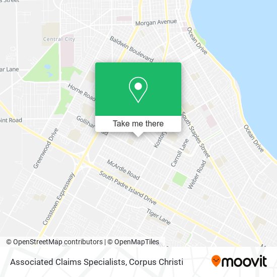 Associated Claims Specialists map