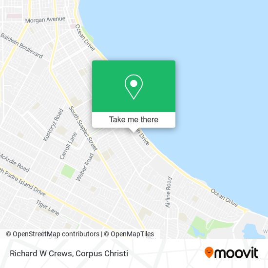 Richard W Crews map
