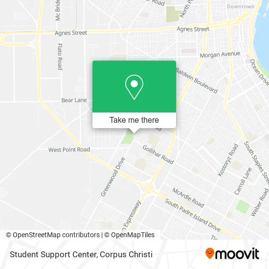 Student Support Center map