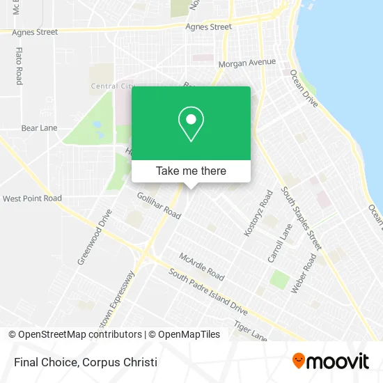 Final Choice map