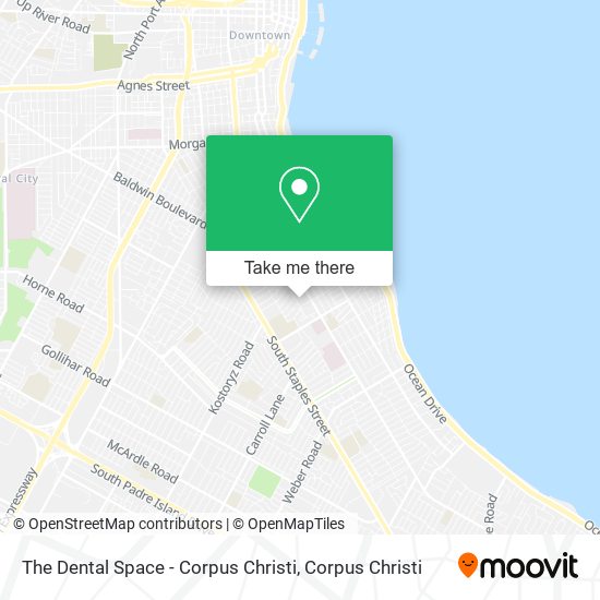 The Dental Space - Corpus Christi map