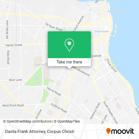 Mapa de Davila Frank Attorney