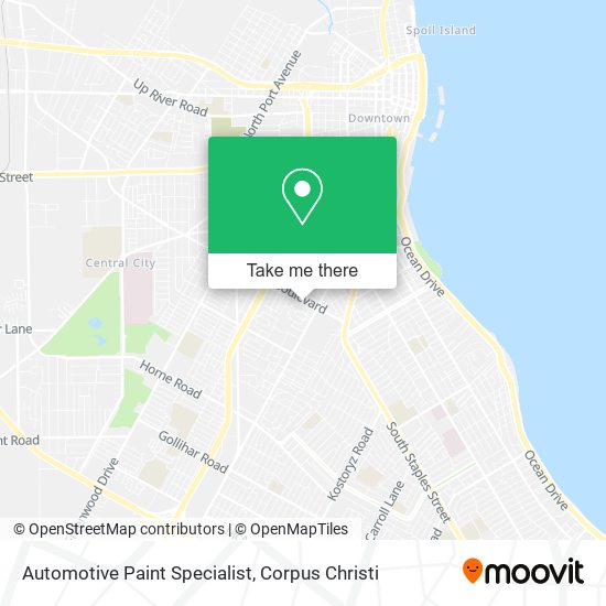 Mapa de Automotive Paint Specialist