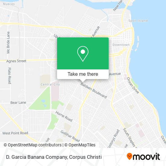 D. Garcia Banana Company map