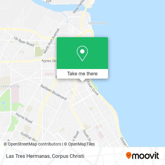 Las Tres Hermanas map