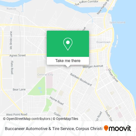 Mapa de Buccaneer Automotive & Tire Service