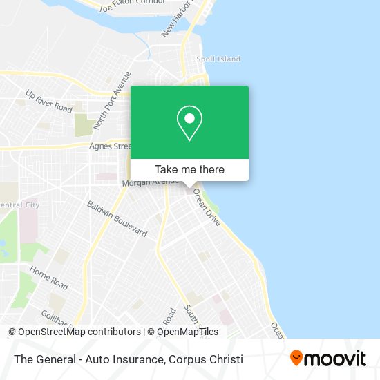 The General - Auto Insurance map