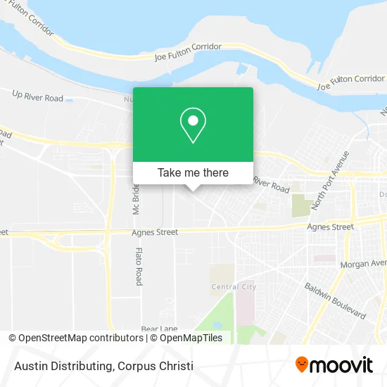 Austin Distributing map