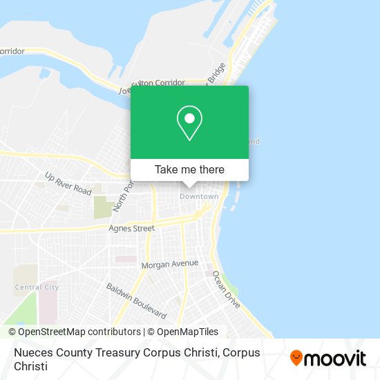 Mapa de Nueces County Treasury Corpus Christi