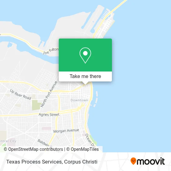 Texas Process Services map