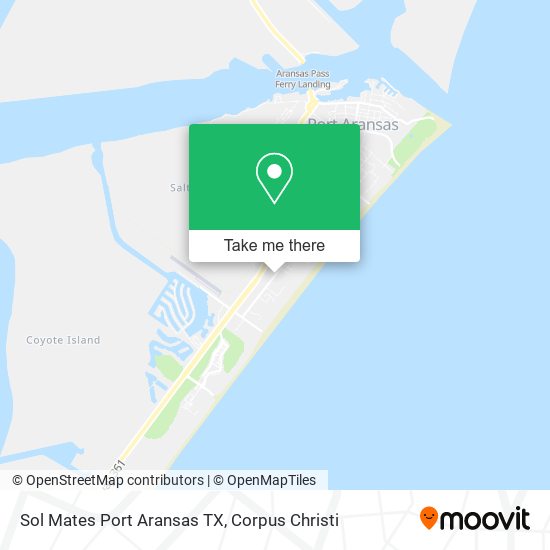 Mapa de Sol Mates Port Aransas TX