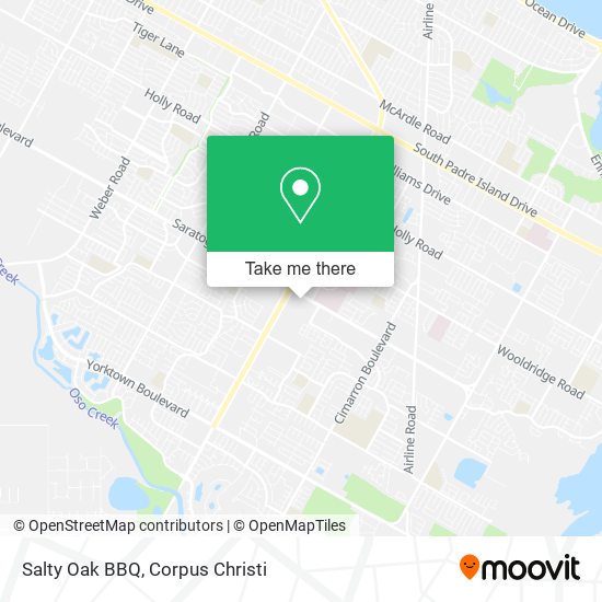 Salty Oak BBQ map