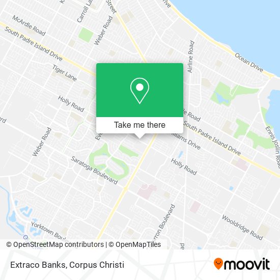 Mapa de Extraco Banks