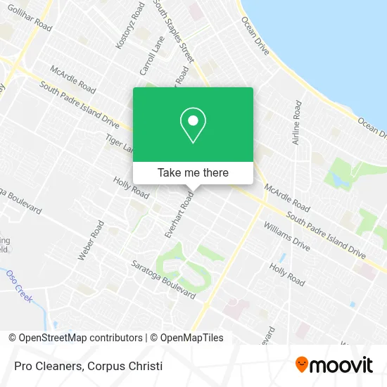 Pro Cleaners map