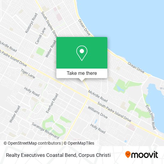 Realty Executives Coastal Bend map