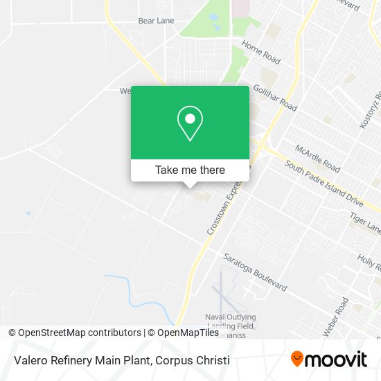 Valero Refinery Main Plant map