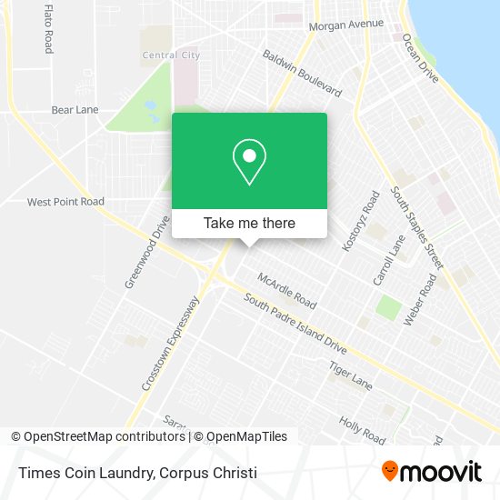 Times Coin Laundry map