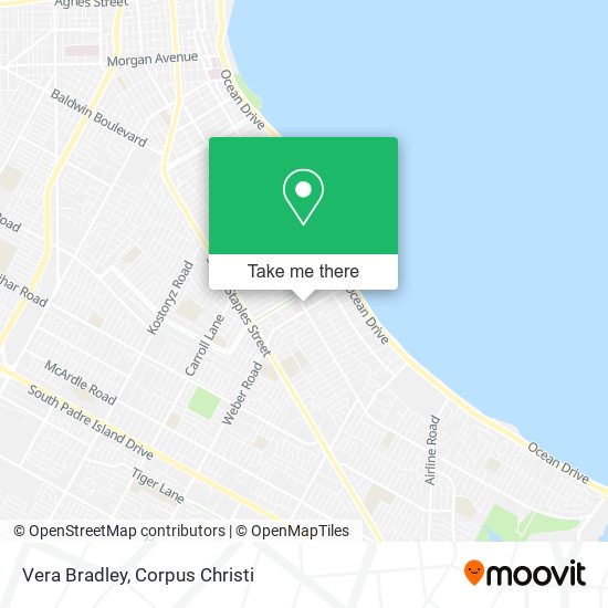 Vera Bradley map