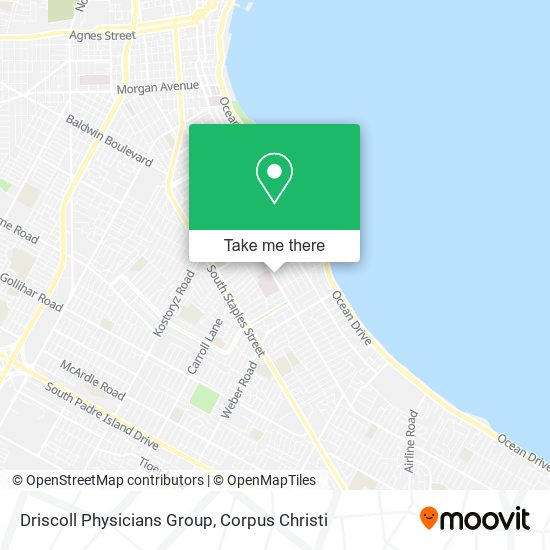 Mapa de Driscoll Physicians Group