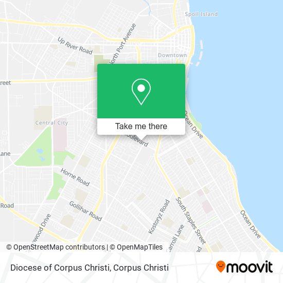 Diocese of Corpus Christi map